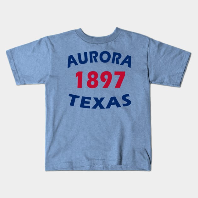Aurora Texas 1897 Kids T-Shirt by Lyvershop